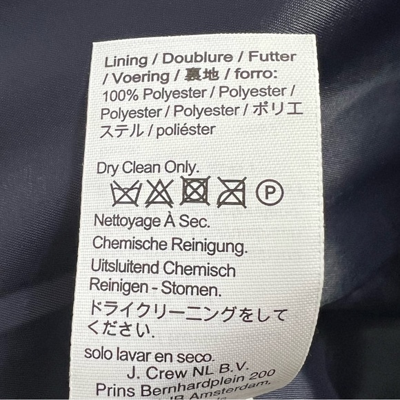 J Crew Willa Faux Leather Blazer Black Size 2 NEW - Picture 14 of 14